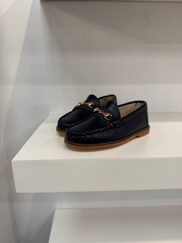 Don Louis Navy Chain Loafer