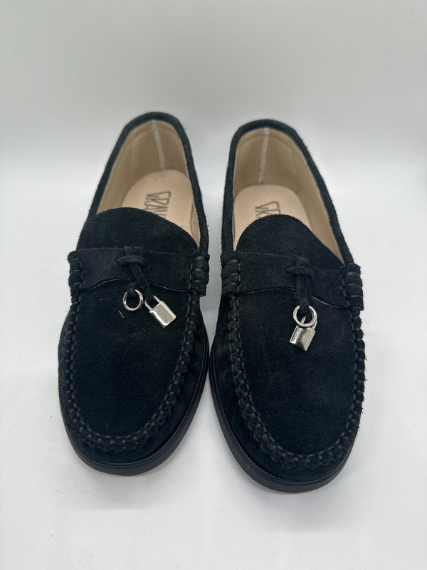 Gravitas Black Suede Tassel Loafer