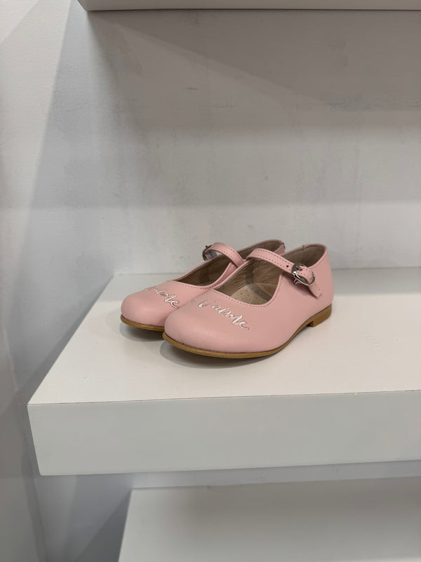 Don Louis Pink Embroidery Mary Jane