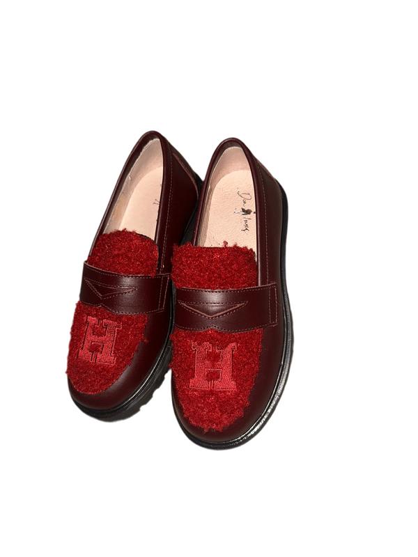 Don Louis Burgundy Patch Penny Loafer