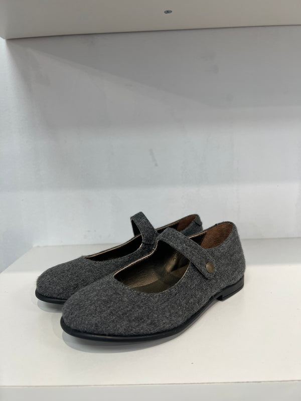 Pepe Grey Wool Mary Jane