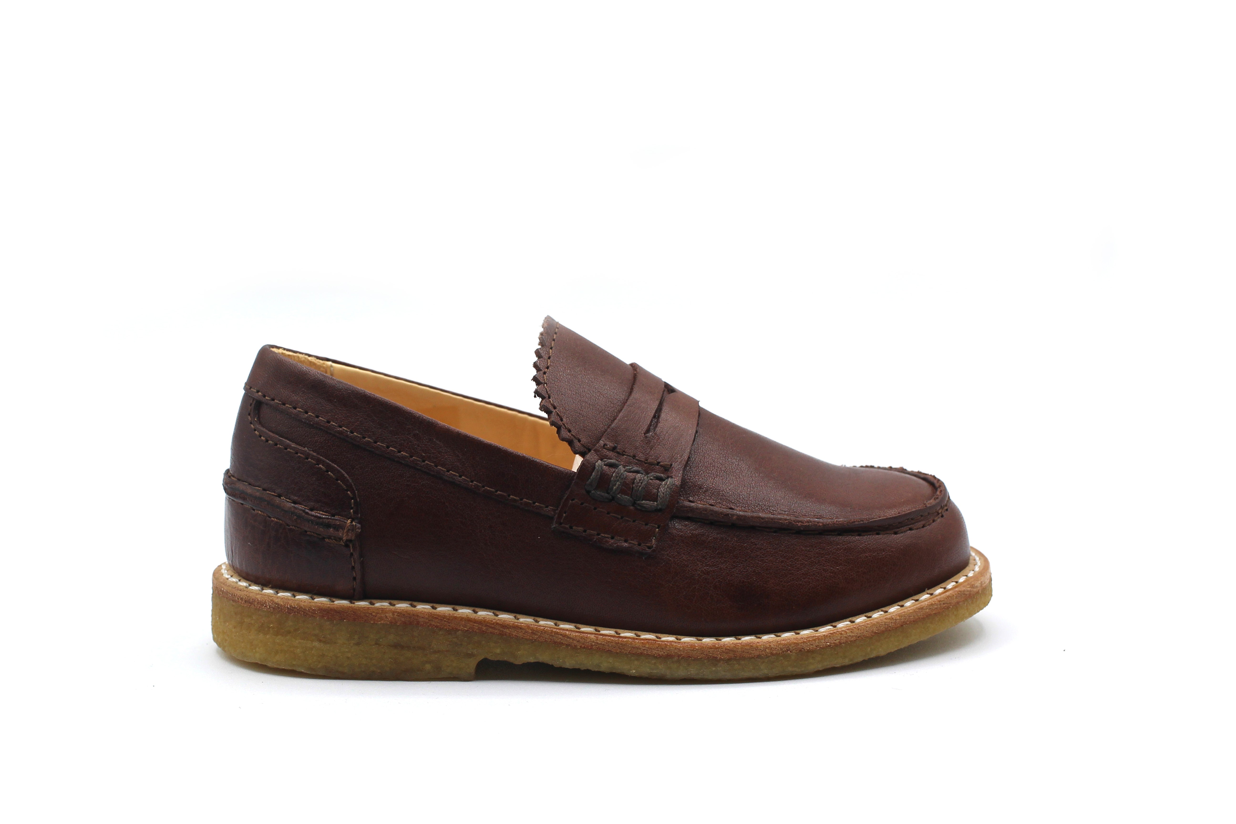Brown Bark Penny Loafer • by Angulus – Hal Outlet
