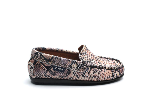 Atlanta Pink Snake Loafer