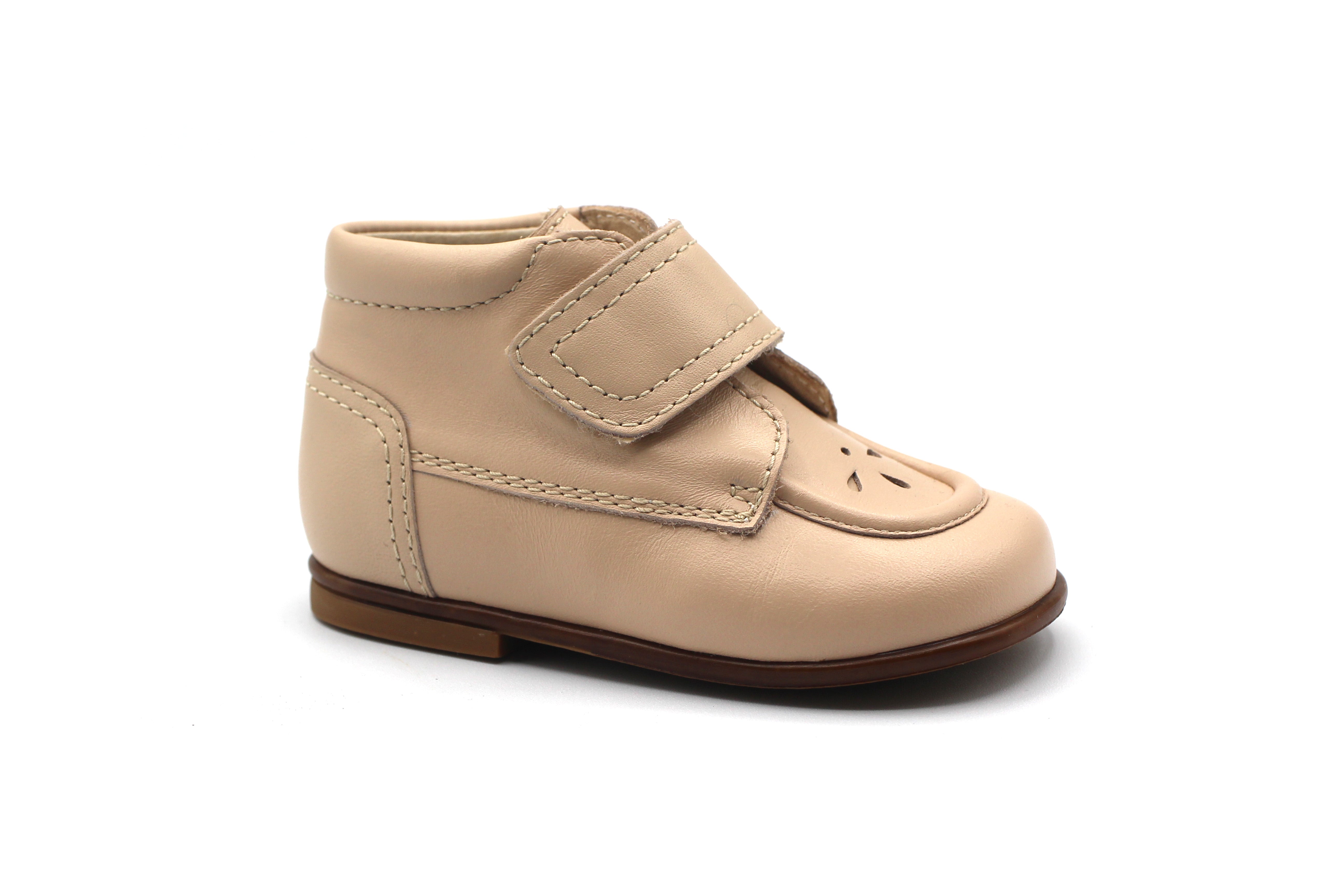 Beberlis Nude Velcro Baby Bootie Hal Outlet