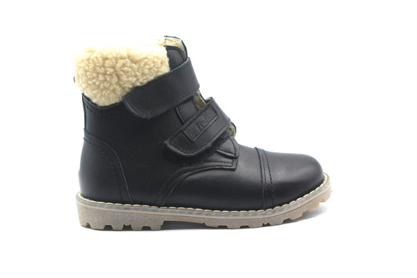 Emel Black with Fur Lining Bootie
