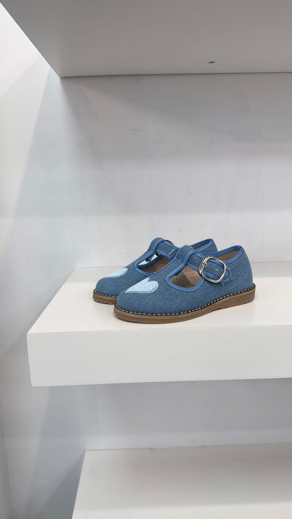 Don Louis Denim Heart T Bar