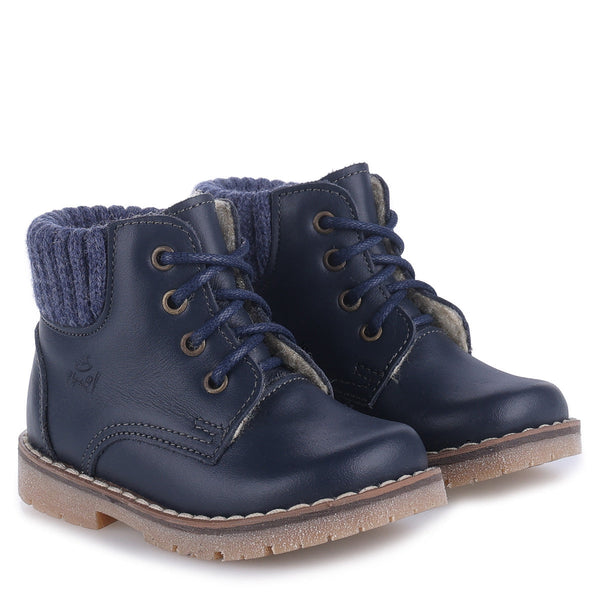 Emel Navy On Navy Sock Bootie