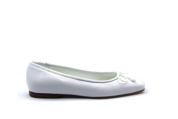 Valencia White Ballet Flat