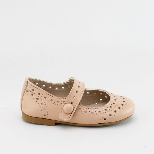 Papanatas Nude Wingtip Mary Jane