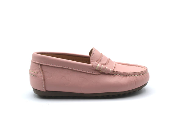 LMDI Pink Heart Penny Loafer