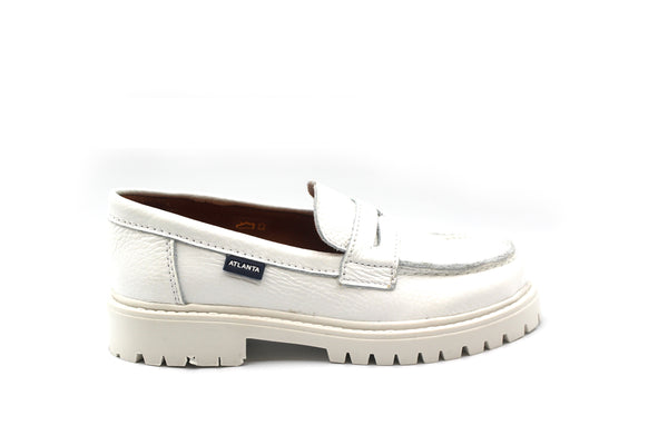 Atlanta White Chunky Loafer