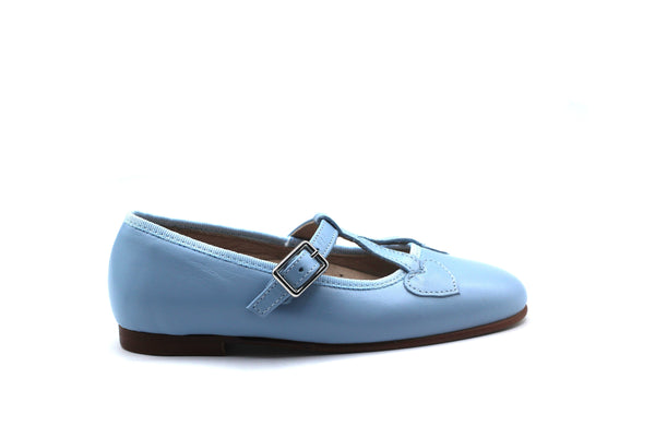 Don Louis Lt Blue Heart T-Strap