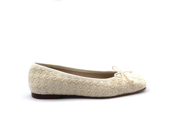 Valencia Natural Braided Ballet Flat