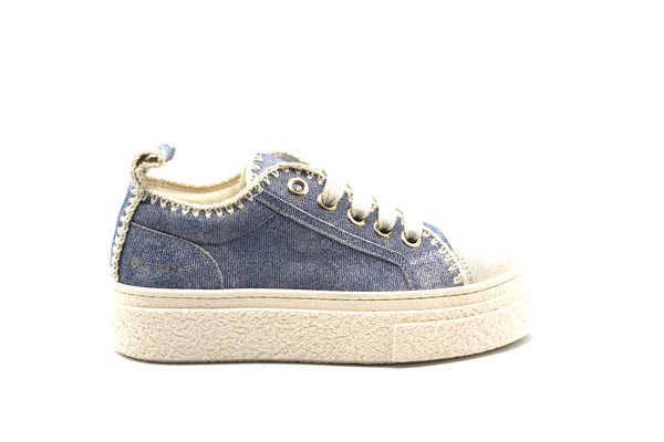 Ocra Denim Platform Sneaker