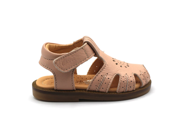 Ocra Pink Closed Velcro Sandal