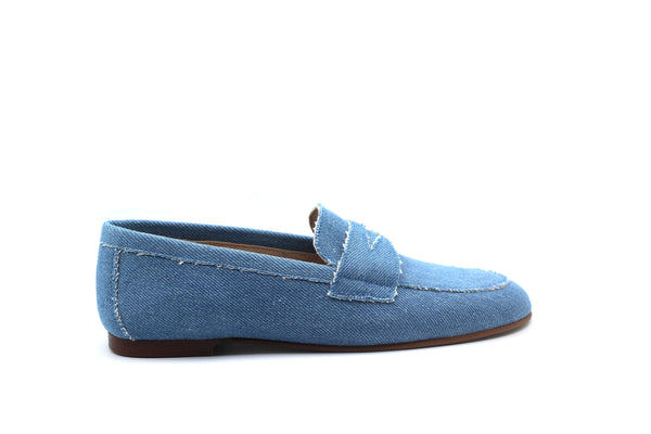 Don Louis Light Denim Penny Loafer