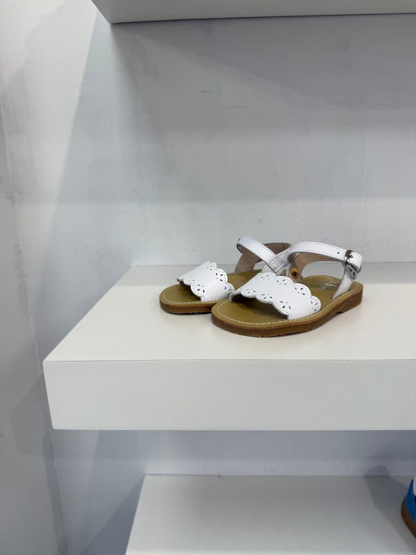 Don Louis White Open Toe Sandal