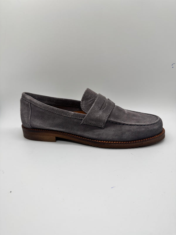 Papanatas Ajax Grey Suede Loafer