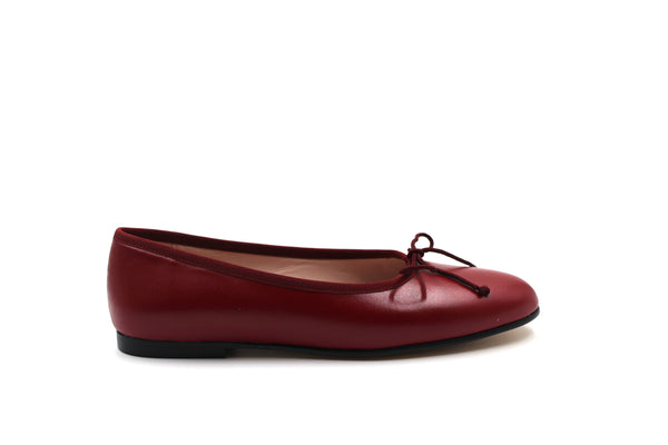 Valencia Deep Red Ballet Flat