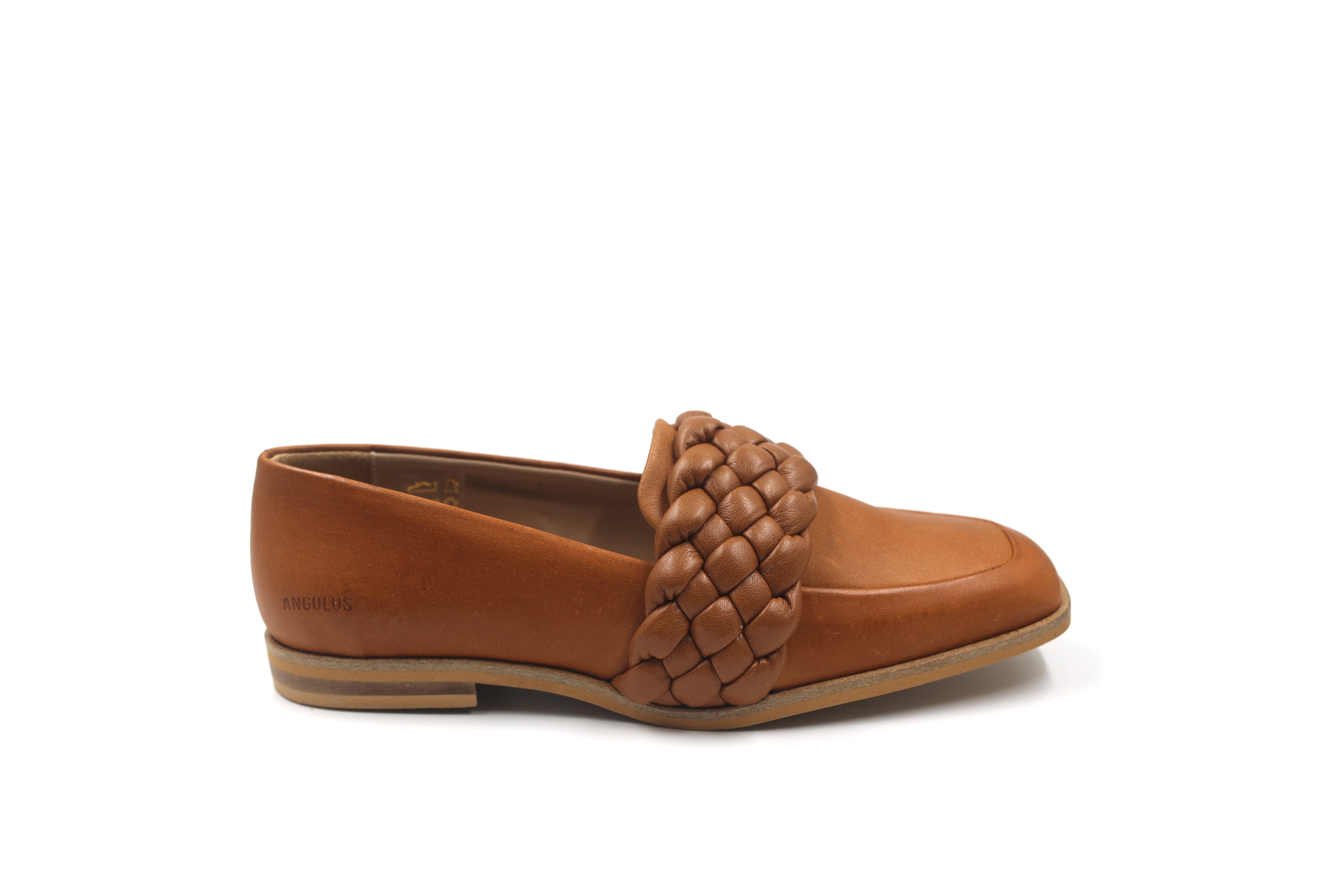 Brown Cognac Loafer • by Angulus – Hal Outlet