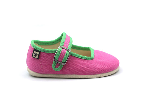 Bonton Pink and Lime Mary Jane