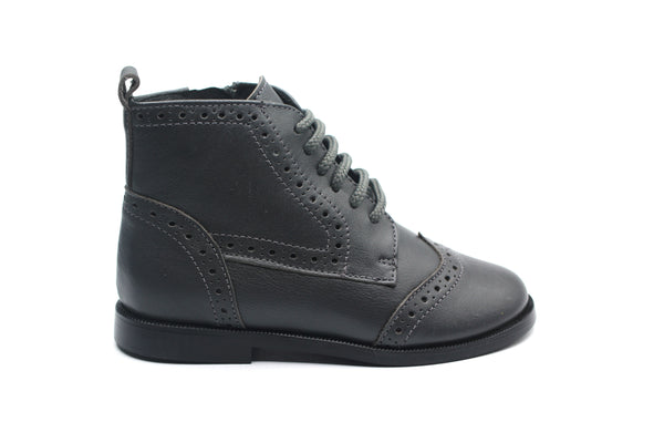 Don Louis Graphite Wingtip Bootie