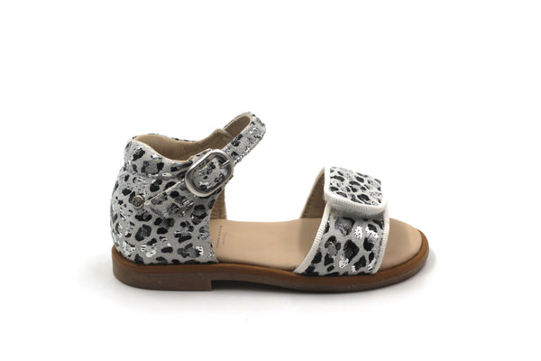 Manuela De Juan White Leopard Sandal
