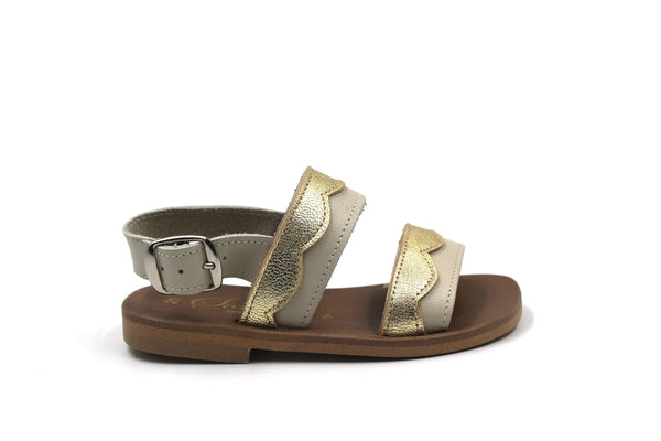 Sonatina Gold and Taupe Sandal
