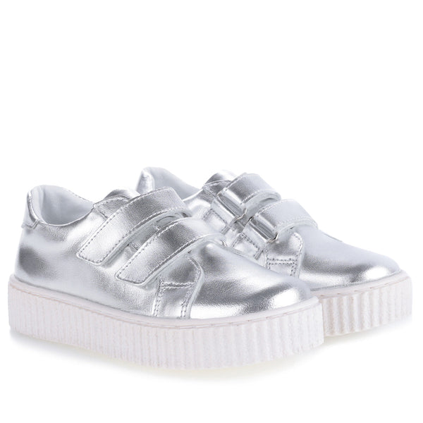 Emel Silver Velcro Sneaker