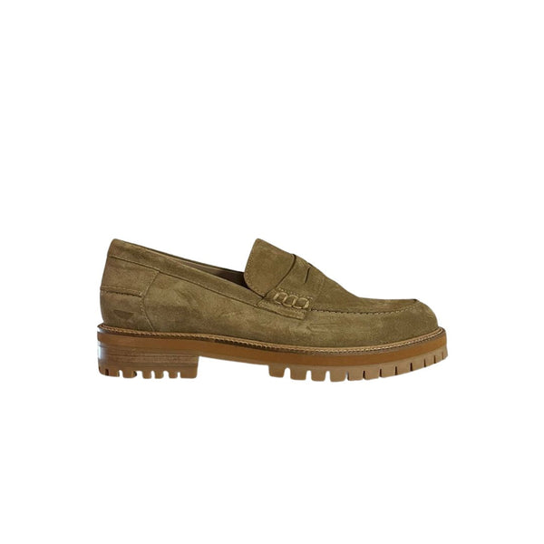 Angulus Sand Penny Loafer with Chunky Sole