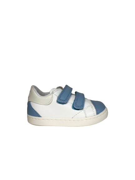 Beberlis Blue Light and White Baby Sneaker